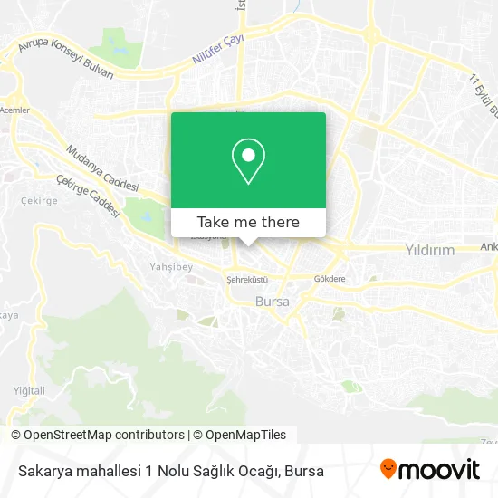 Sakarya mahallesi 1 Nolu Sağlık Ocağı map