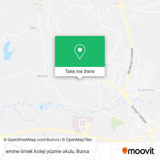 emine örnek koleji yüzme okulu map