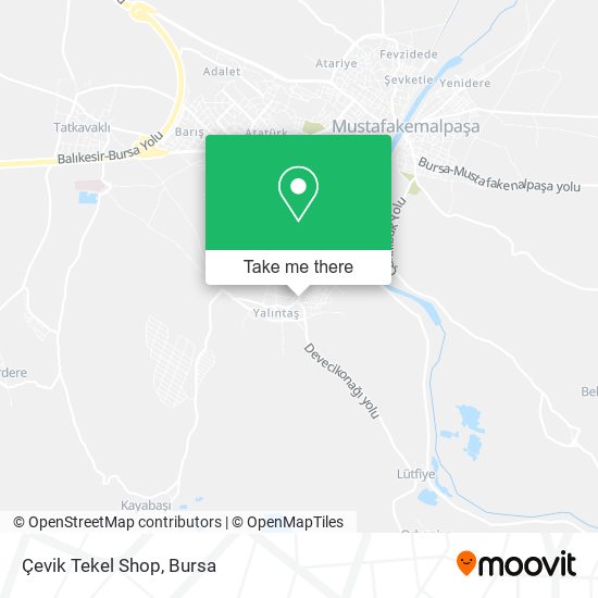 Çevik Tekel Shop map