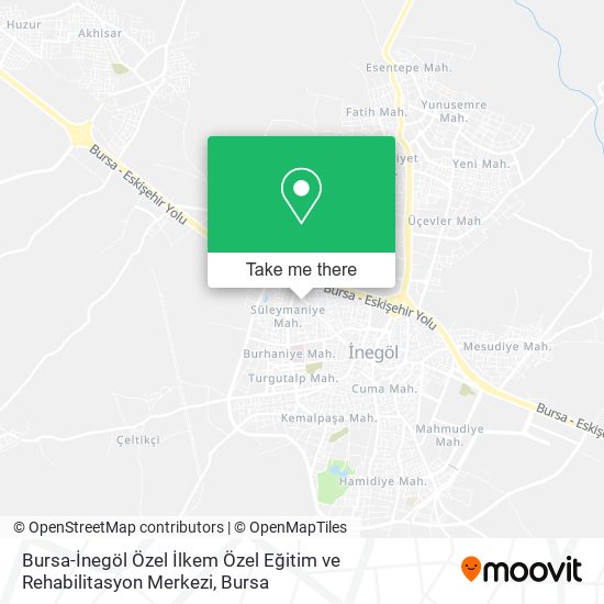 Bursa-İnegöl Özel İlkem Özel Eğitim ve Rehabilitasyon Merkezi map