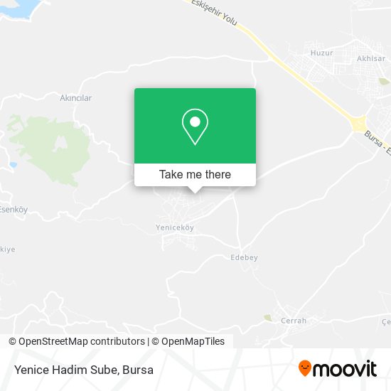 Yenice Hadim Sube map