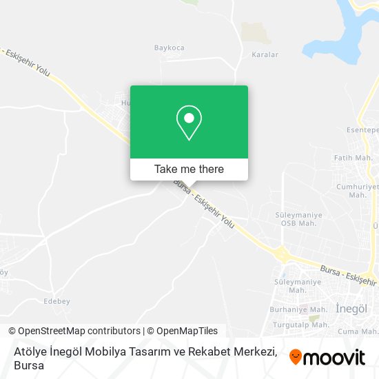 Atölye İnegöl Mobilya Tasarım ve Rekabet Merkezi map