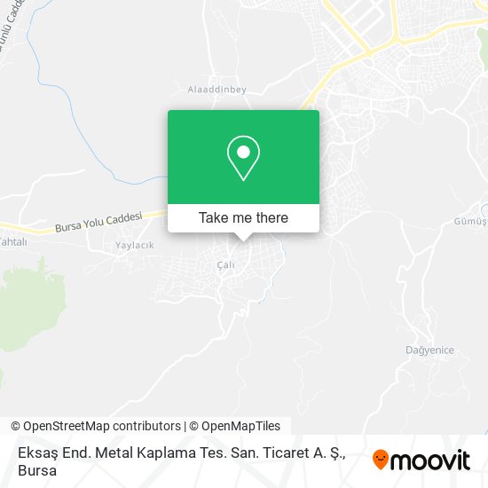 Eksaş End. Metal Kaplama Tes. San. Ticaret A. Ş. map