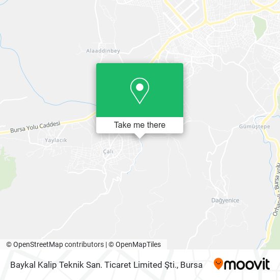 Baykal Kalip Teknik San. Ticaret Limited Şti. map
