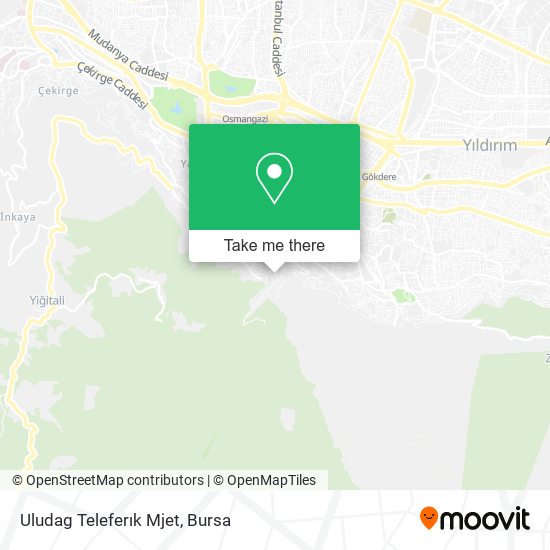 Uludag Teleferık Mjet map