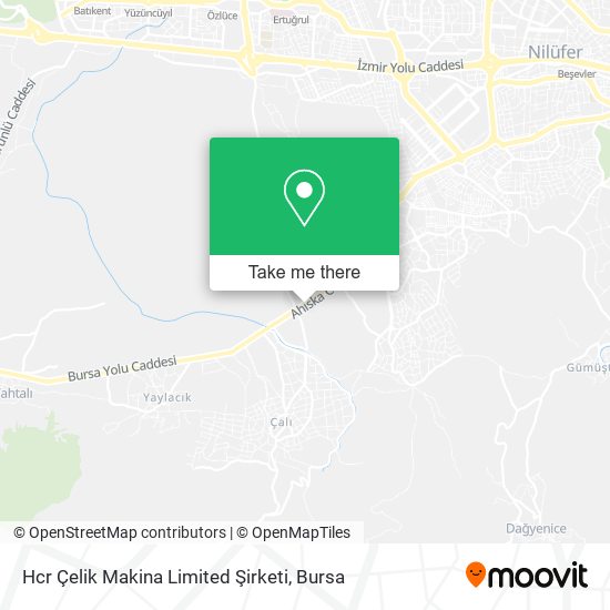 Hcr Çelik Makina Limited Şirketi map