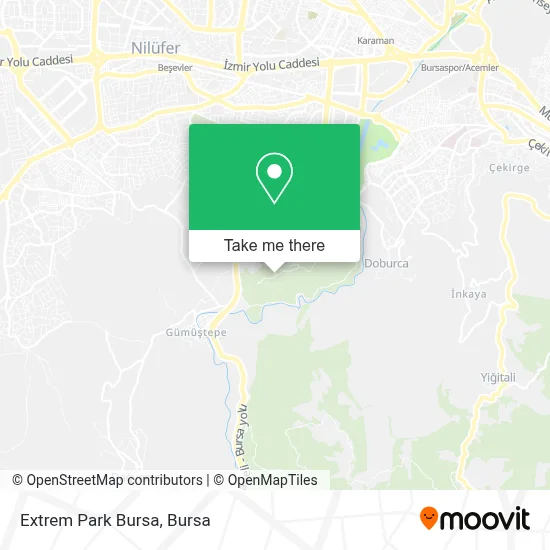 Extrem Park Bursa map