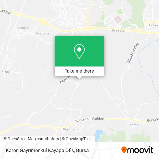 Karen Gayrımenkul Kayapa Ofis map