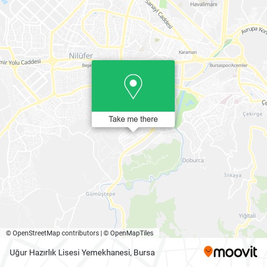 Uğur Hazırlık Lisesi Yemekhanesi map