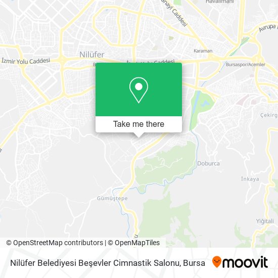 Nilüfer Belediyesi Beşevler Cimnastik Salonu map