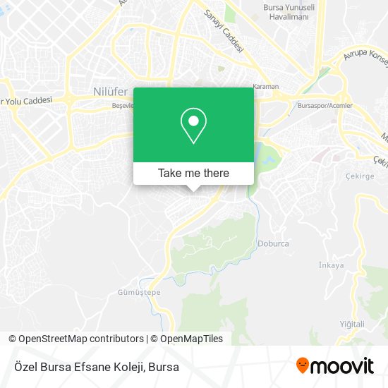 Özel Bursa Efsane Koleji map