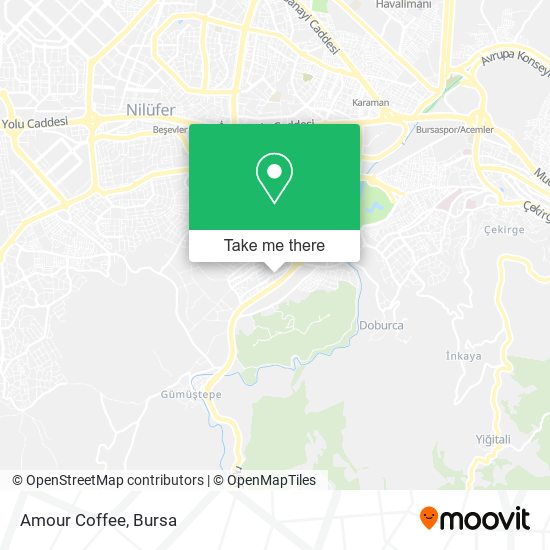 Amour Coffee map