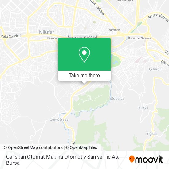 Çalışkan Otomat Makina Otomotiv San ve Tic Aş. map