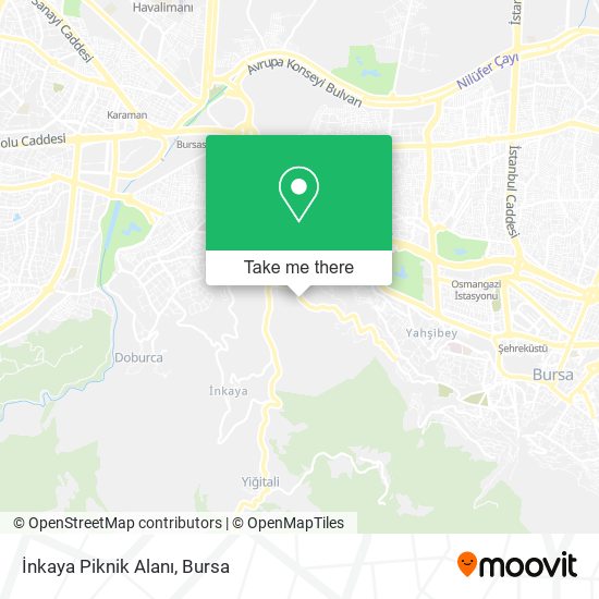İnkaya Piknik Alanı map