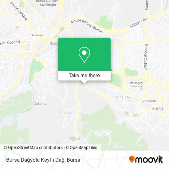 Bursa Dağyolu Keyf-ı Dağ map