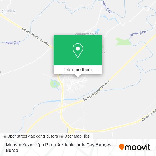 Muhsin Yazıcıoğlu Parkı Arslanlar Aile Çay Bahçesi map