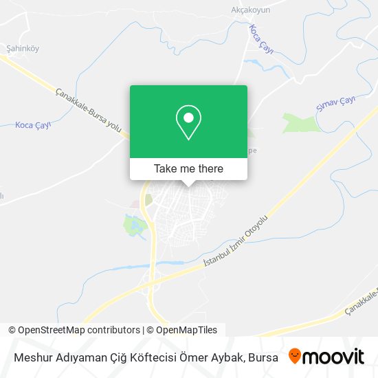 Meshur Adıyaman Çiğ Köftecisi Ömer Aybak map