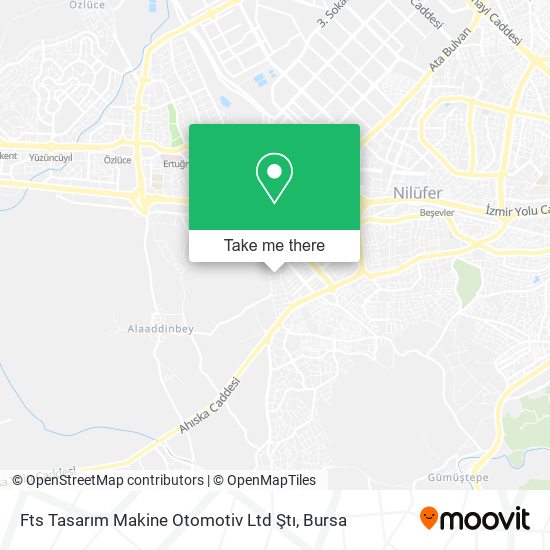 Fts Tasarım Makine Otomotiv Ltd Ştı map