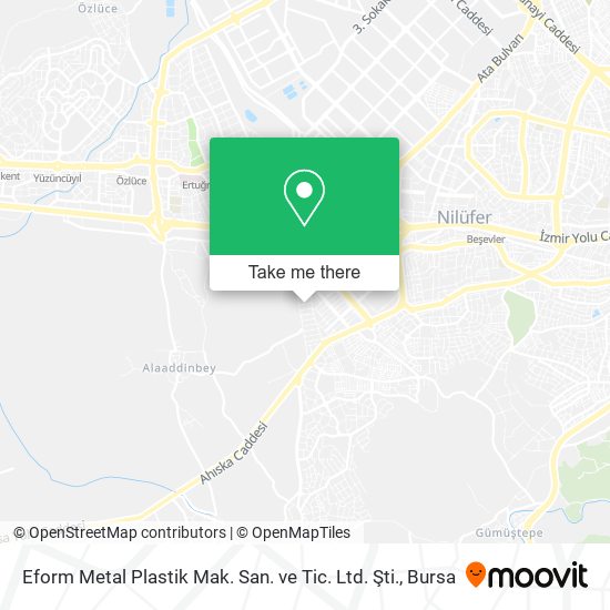 Eform Metal Plastik Mak. San. ve Tic. Ltd. Şti. map