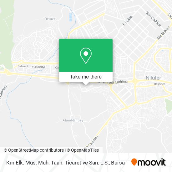 Km Elk. Mus. Muh. Taah. Ticaret ve San. L.S. map