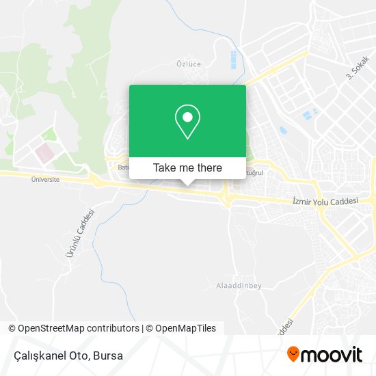 Çalışkanel Oto map