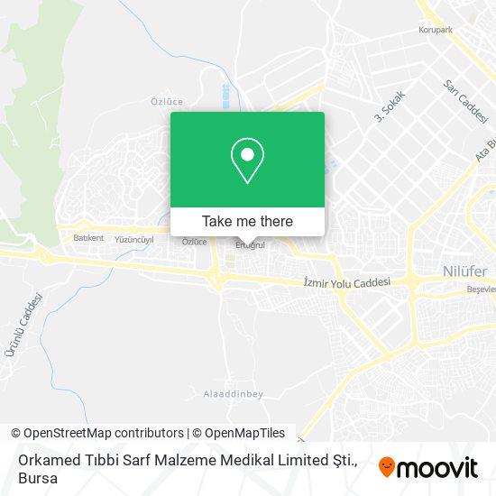 Orkamed Tıbbi Sarf Malzeme Medikal Limited Şti. map
