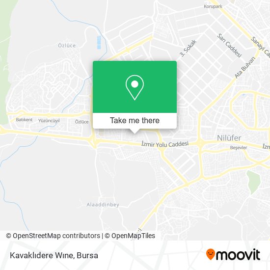 Kavaklıdere Wıne map