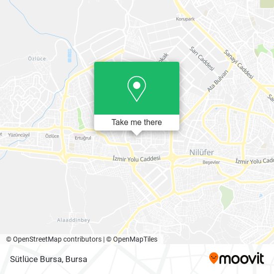 Sütlüce Bursa map