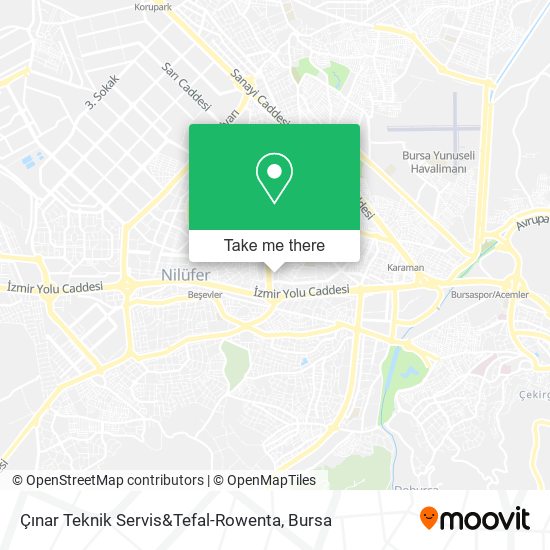 Çınar Teknik Servis&Tefal-Rowenta map