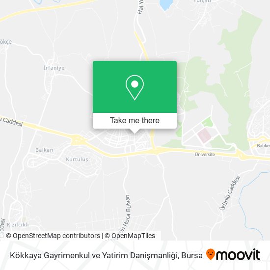 Kökkaya Gayrimenkul ve Yatirim Danişmanliği map