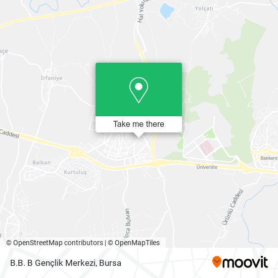 B.B. B Gençlik Merkezi map