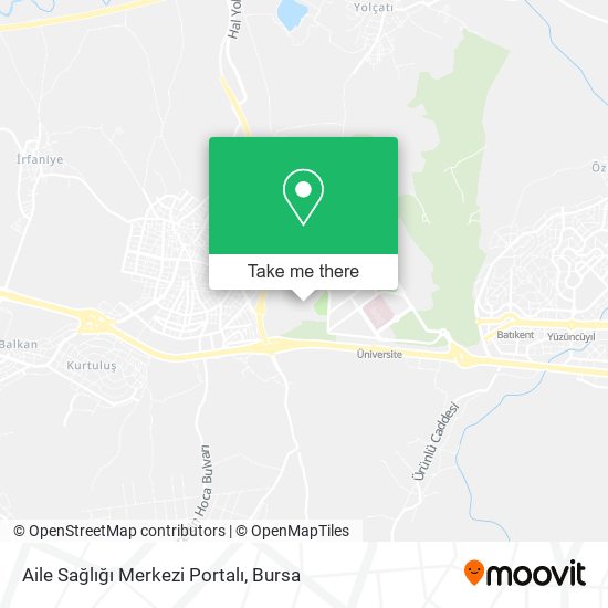 Aile Sağlığı Merkezi Portalı map