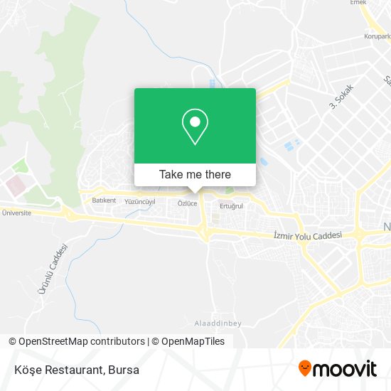 Köşe Restaurant map