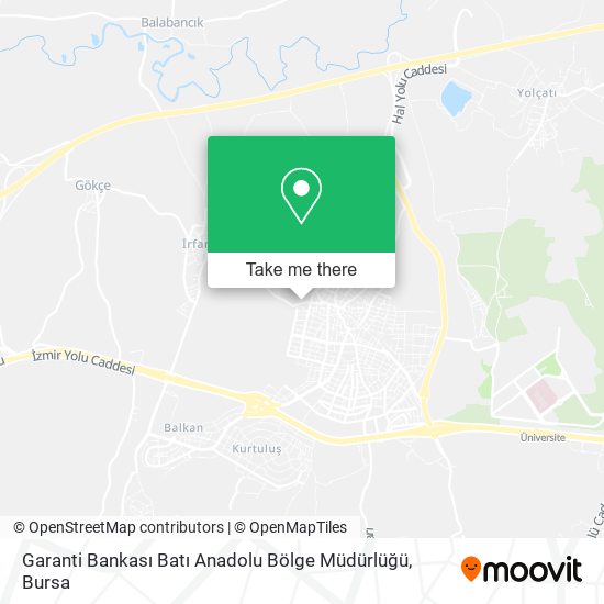 Garanti Bankası Batı Anadolu Bölge Müdürlüğü map