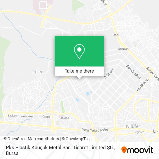 Pks Plastik Kauçuk Metal San. Ticaret Limited Şti. map