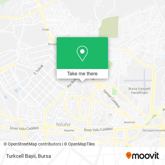 Turkcell Bayii map