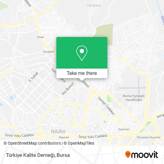 Türkiye Kalite Derneği map