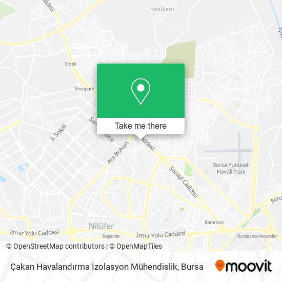 Çakan Havalandırma İzolasyon Mühendislik map