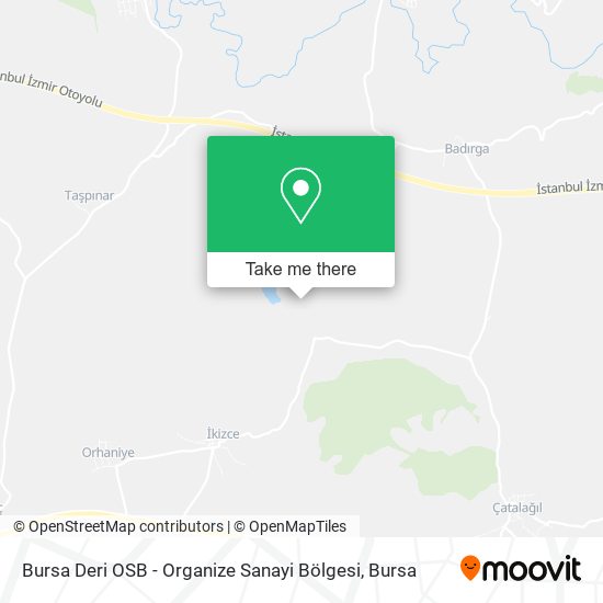 Bursa Deri OSB - Organize Sanayi Bölgesi map