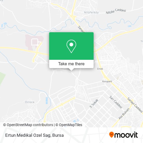 Ertun Medıkal Ozel Sag map