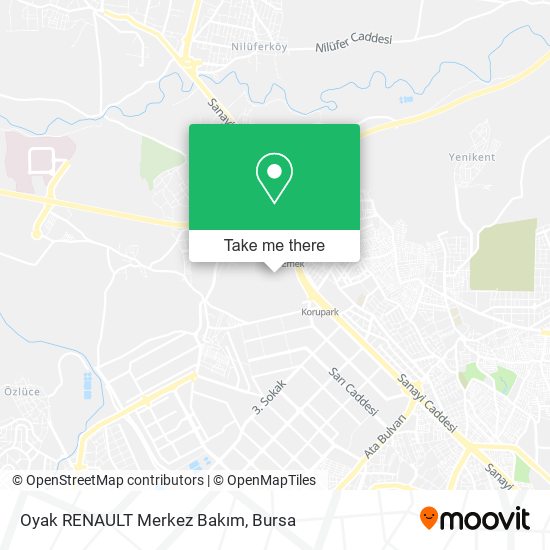 Oyak RENAULT Merkez Bakım map