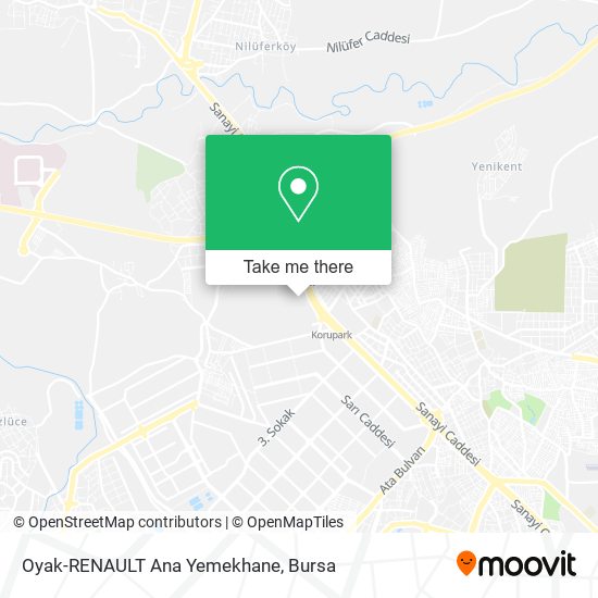 Oyak-RENAULT Ana Yemekhane map