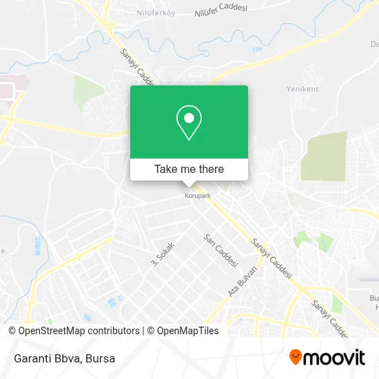 Garanti Bbva map