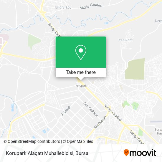 Korupark Alaçatı Muhallebicisi map