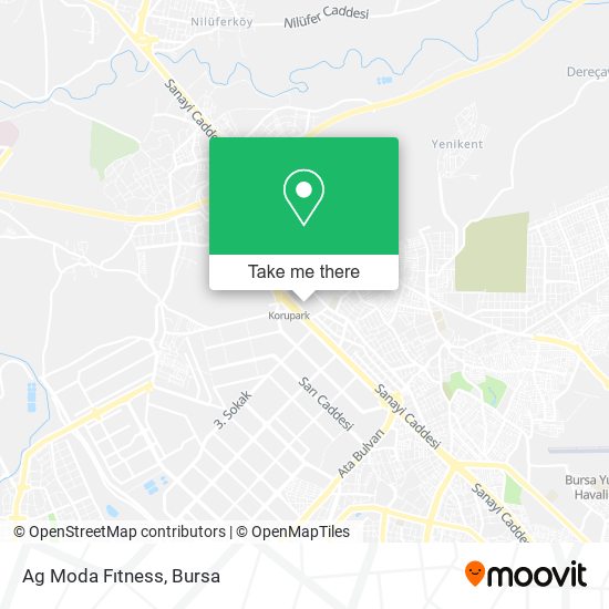 Ag Moda Fıtness map