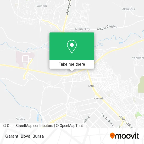 Garanti Bbva map