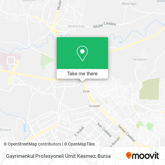 Gayrimenkul Profesyoneli Ümit Kesmez map