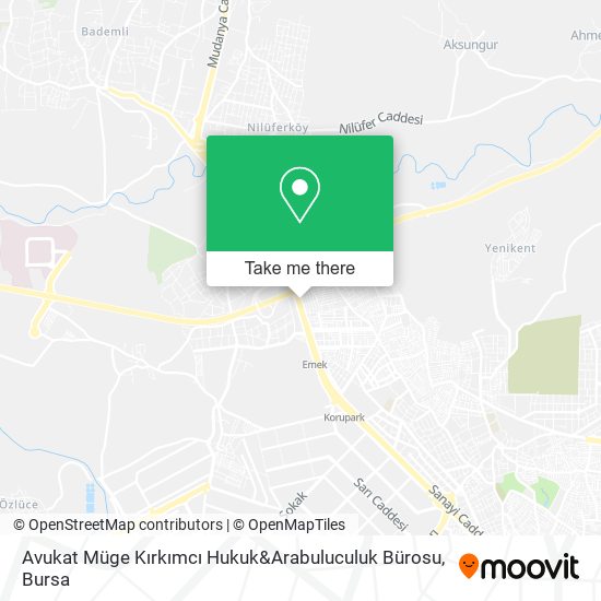 Avukat Müge Kırkımcı Hukuk&Arabuluculuk Bürosu map
