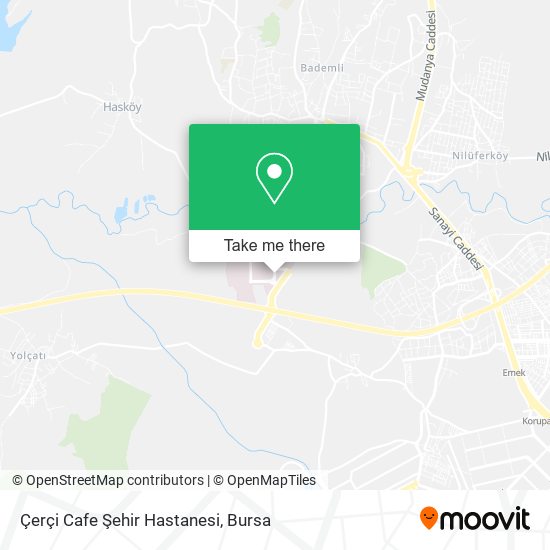 Çerçi Cafe Şehir Hastanesi map