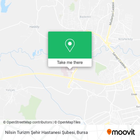 Nilsin Turizm Şehir Hastanesi Şubesi map